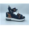 NeroGiardini Scarpe donna sandali NERO GIARDINI e513600d tinto jeans blu Armenia cognac