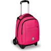 Invicta Trolley Scuola New Tech Solid Invicta, Rosa, 3 in 1, Zaino con Carrello