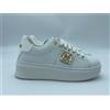 Gaelle Scarpe sneakers donna GAELLE gacaw01310 bianco oro fondo cassetta