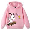Felpa con cappuccio Snoopy Peanuts Bambini Ragazzo/a Cartoon Animation Boys Girl