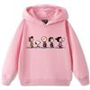 Felpa con cappuccio Snoopy Peanuts Bambini Ragazzo/a Cartoon Animation Boys Girl