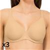 SIèLEI OFFERTA 3 PEZZI REGGISENO PREFORMATO CON FERRETTO COPPA C/D DOPPIATA 1822