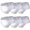 Diadora SET 6 PEZZI SLIP UOMO umbro INTIMO MUTANDA BIANCO NERO ASSORTITO DA S A XXL