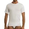 GARDA - 3 MAGLIE INTIMO UOMO MEZZA MANICA GIROCOLLO 100% PURO COTONE PETTINATO