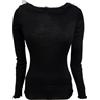 liabel camiciola donna manica lunga a costina misto lana LIABEL art. 5241/1036