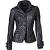 Zayn Leather Giacca blazer da donna in morbida pelle di agnello 100% vera pelle nera di de...