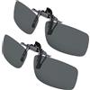 Gritin 2 x Clip per occhiali sa sole da montare su lenti da vista Polarizzate UV400