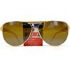 Cebe Occhiali Da Sole Vintage CEBE 519 - Francia 1990 - Grande - Beige / Oro - RARO