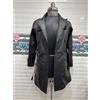 Zayn Leather Cappotto donna nero coccodrillo 100% vera pelle di agnello trench coat in...