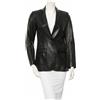 Zayn Leather Blazer donna vera pelle nero giacca vera pelle di agnello cappotto monopetto