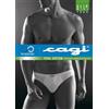 Cagi 6 SLIP MUTANDA MIDI UOMO CAGI ART 1244 100% COTONE BIANCO TG 4 5 6 7