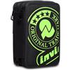Invicta Astuccio 3 Zip Invicta Logo, Nero, Completo di Matite, Pennarelli etc.., Scuola