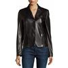 Zayn Leather Giacca donna pelle blazer vera pelle di agnello morbida nero cappotto slim fit