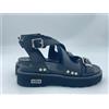 Cult Scarpe sandali donna CULT Clw447200 Ziggy black nero ciabatta fibbia zeppa