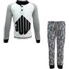 fc juventus Pigiama Bambino in Cotone Juventus Prodotto Ufficiale Juve Art. JU16052