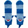 SJ GANG STYLE JAM GANG Calzini antiscivolo tema squalo, Blu, Per bambini,