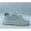 NeroGiardini Scarpe sneakers donna NERO GIARDINI e513060 Cile bianco nappa lux celeste