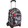 Seven Trolley New Tech, 2 Ruote, Spray Me, Nero, 3 in 1, Triplo Uso, Zaino con