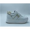 NeroGiardini Scarpe sneakers donna NERO GIARDINI e512910 skipper bianco etoile miele pelle