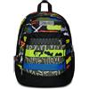 Seven Zaino Scuola Advanced, FLUO BEL S Nero e Verde, Zaino Doppio Scomparto
