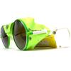 Cebe Vintage CEBE 246 Glacier Occhiali da Sole Anni 1990 Media Verde / Specchiato