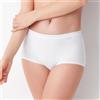Cotonella 6 Slip Midi Donna Cotone Elastico Bianco Art.8001