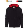 Payper DALLAS Felpa Zip Intera Colore Nero Interno Cappuccio Rosso XXL OUTLET💣