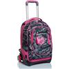 Seven Trolley New Tech Seven, Keep Flag, Rosa, 3in1 Zaino Sganciabile, Scuola & Viaggi