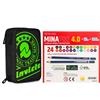 Invicta Astuccio Scuola Bambino 3 Zip Completo di Matite + 24 Pastelli a Colori