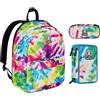 Invicta Zaino Scuola Ollie Fantasy + Astuccio + Portapenne