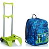 Seven Kit scuola - ZAINO EXTRA FIT Seven + Carrello porta zaino - Crew