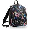 INVICTA S.P.A. Zaino Strong Invicta, Wildflowers, Nero, 38 Lt, Doppio Scomparto, Scuola e
