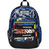 Seven Zaino Scuola Advanced, Nero Giallo, Mark On Boy, Zaino Doppio Scomparto