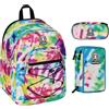 Invicta Zaino Scuola DialFull Space Fantasy+Astuccio+Portapenne