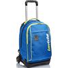SEVEN Trolley New Tech Invicta , Kupang, Blu , 3 in 1 Zaino Sganciabile