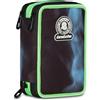 Invicta Astuccio Scuola 3 Zip Fantasy, Blu, Portapenne Triplo Scomparto