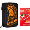 Invicta Astuccio Scuola 3 Zip + 12 Pastelli a Colori