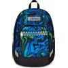 Seven Zaino Scuola Advanced Plus, Blu, Uneven Lines, Doppio Scomparto Con