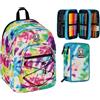 Invicta Zaino Scuola Dial Doppio Scomparto + Astuccio Bambina