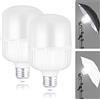 Neewer Lampadine LED E27 da 35W, 2 Confezioni, 3450 Lumen/5700K/CRI 93+/Durata 15000h, Illuminazione Video Fotografia Luminosa, Silenziosa/Senza Sfarfallio/Non Dimmerabile, Equivalente Lampadina 350W
