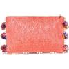 Roberta Roller Rabbit Borsa A Clutch Pom Pom Da Donna Taglia Unica Corallo