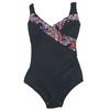 T.H.E. T. H. E. Donna Nero Finto Cotta Paisley Park one piece Costume #997 10 Nwt