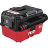 FLEX Aspirapolvere a batteria VC 9 L MC 18 RC (9 L, classe L, 18 V, con pulizia manuale del filtro e maniglia/cinghia, telecomando radio, lunghezza tubo 1,5 m, STACK PACK, aspirapolvere a secco