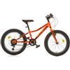 Dino Bikes Bici 20 mtb aurelia plus 20X2.8 6 velocità fat slim ragazzo arancione fluo Dino