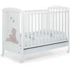 Foppapedretti Lettino Culla Neonato Legno Ruote Cassettone Bianco Golosone FOPPAPEDRETTI