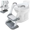 Snarflun Riduttore Wc per Bambini Con Scaletta Sedile Morbido Cuscino Portatile