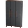 pidema.it Armadio portascope da esterno 3 ante Armadietto multiuso tuttopiani 102x37x169H