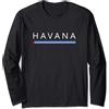 Classic Cuban Havana Design Cuban Flag Cuba Miami Havana Caribbean Vacation Spanish Maglia a Manica
