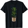 Fiddle Leaf Fig Designs - Cool Plant Acc Fun Plant Mom Fiddle Leaf Fig in cesto di vimini Maglietta