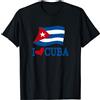 Classic Cuban Design DearPrint Cuban Flag Cuba Design Miami Spanish Cuban Maglietta